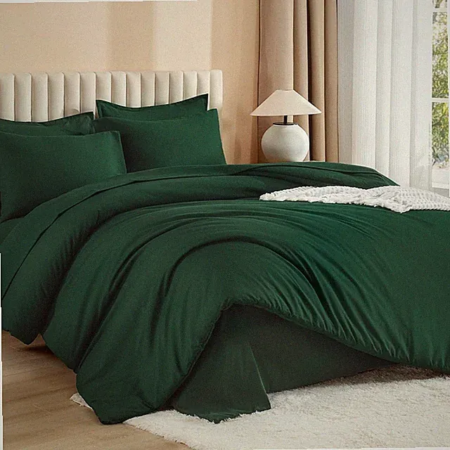 Litanika California King Comforter Set 7pc Emerald