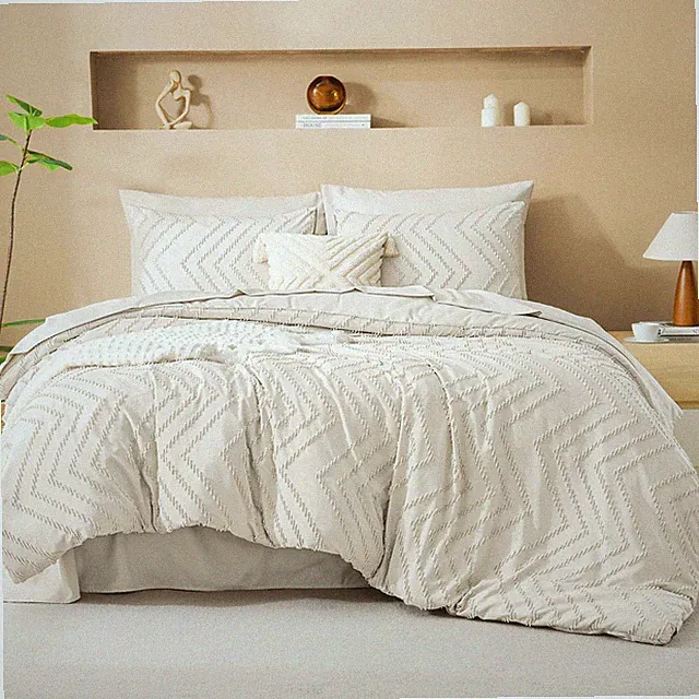 Litanika California King Comforter Set with (104"x96"), Beige